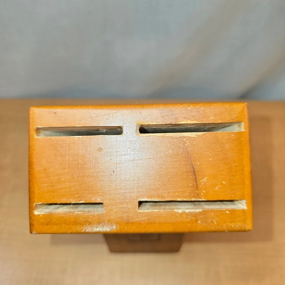 Wolfgang Puck WP Santoku Chef's Knife Set Wood Block‎ Only for 9
